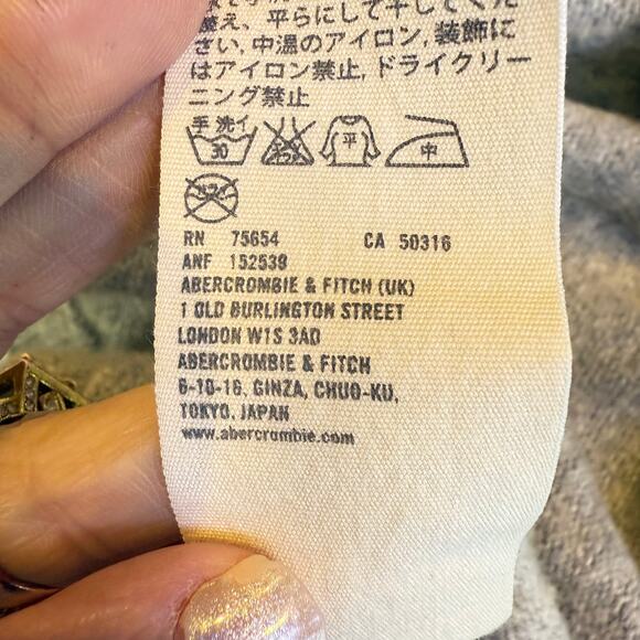 VTG Abercrombie Fitch Y2K small wool sequin waterfall crop vest bling grunge got - Picture 8 of 9